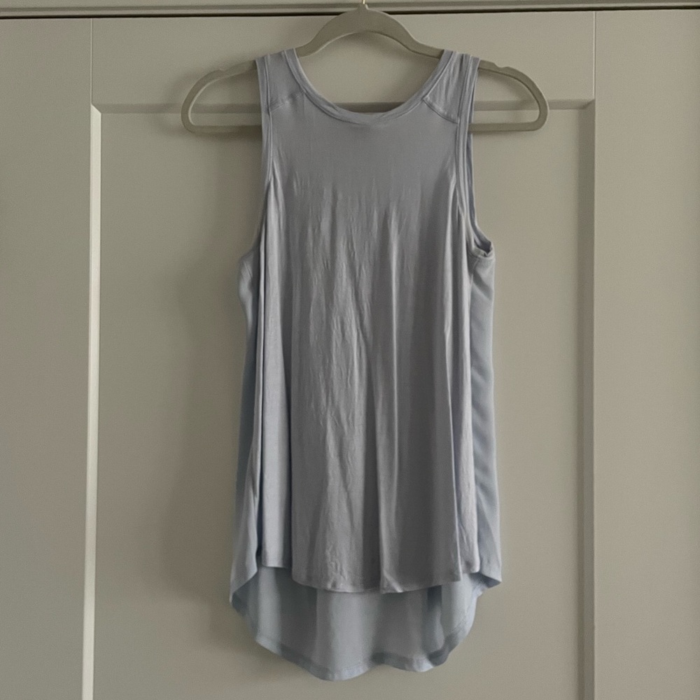LOFT Split Back Blue Tank - Picture 2 of 8